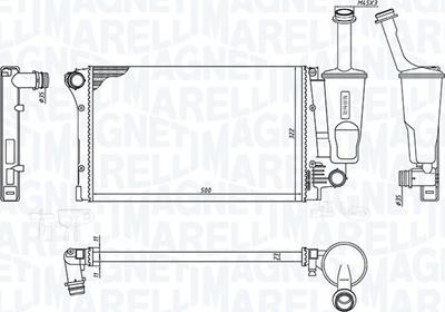 Magneti Marelli 350213381000 - Hladnjak, hladjenje motora www.molydon.hr