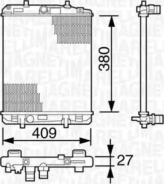 Magneti Marelli 350213387000 - Hladnjak, hladjenje motora www.molydon.hr