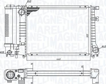 Magneti Marelli 350213240000 - Hladnjak, hladjenje motora www.molydon.hr