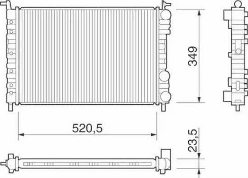 Magneti Marelli 350213259000 - Hladnjak, hladjenje motora www.molydon.hr