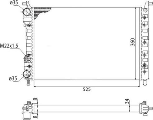 Magneti Marelli 350213259003 - Hladnjak, hladjenje motora www.molydon.hr