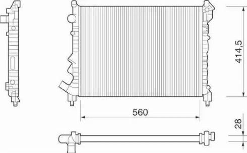 Magneti Marelli 350213254000 - Hladnjak, hladjenje motora www.molydon.hr