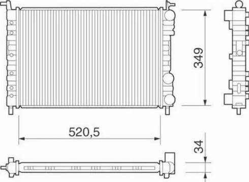 Magneti Marelli 350213260000 - Hladnjak, hladjenje motora www.molydon.hr