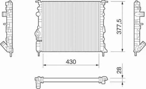 Magneti Marelli 350213261000 - Hladnjak, hladjenje motora www.molydon.hr