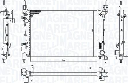 Magneti Marelli 350213200400 - Hladnjak, hladjenje motora www.molydon.hr