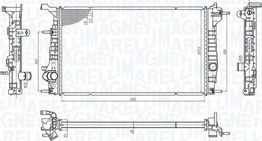 Magneti Marelli 350213200600 - Hladnjak, hladjenje motora www.molydon.hr