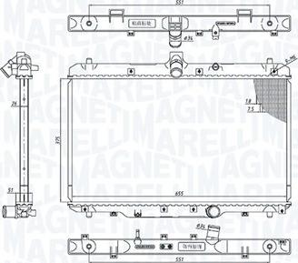 Magneti Marelli 350213200800 - Hladnjak, hladjenje motora www.molydon.hr