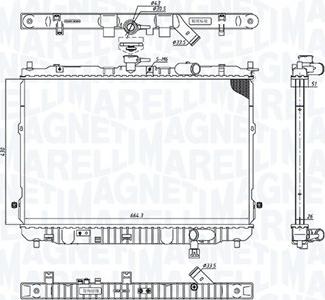 Magneti Marelli 350213201400 - Hladnjak, hladjenje motora www.molydon.hr