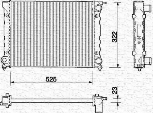 Magneti Marelli 350213203000 - Hladnjak, hladjenje motora www.molydon.hr