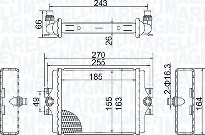 Magneti Marelli 350213202500 - Hladnjak, hladjenje motora www.molydon.hr