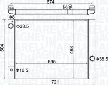 Magneti Marelli 350213202600 - Hladnjak, hladjenje motora www.molydon.hr