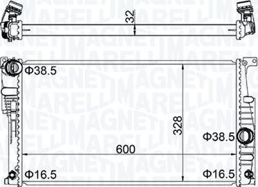 Magneti Marelli 350213202300 - Hladnjak, hladjenje motora www.molydon.hr