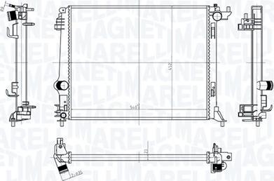 Magneti Marelli 350213207500 - Hladnjak, hladjenje motora www.molydon.hr