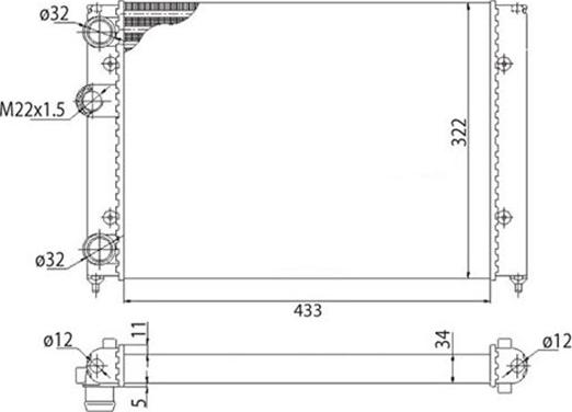 Magneti Marelli 350213214003 - Hladnjak, hladjenje motora www.molydon.hr