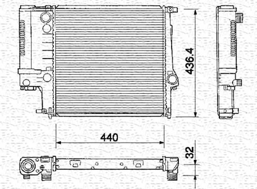 Magneti Marelli 350213218000 - Hladnjak, hladjenje motora www.molydon.hr