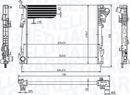 Magneti Marelli 350213213600 - Hladnjak, hladjenje motora www.molydon.hr