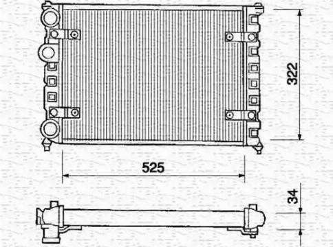 Magneti Marelli 350213233000 - Hladnjak, hladjenje motora www.molydon.hr