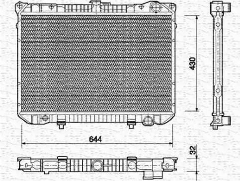 Magneti Marelli 350213751000 - Hladnjak, hladjenje motora www.molydon.hr