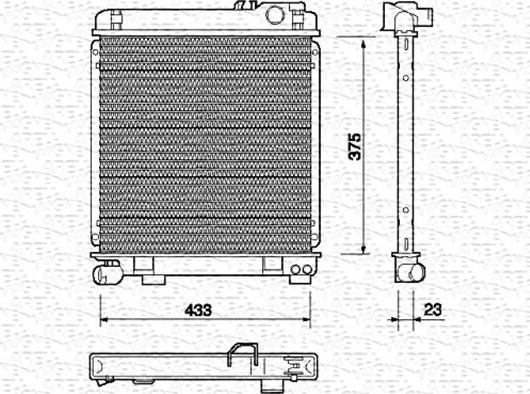 Magneti Marelli 350213700000 - Hladnjak, hladjenje motora www.molydon.hr