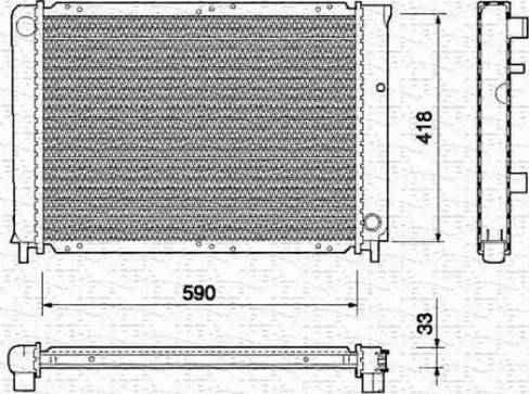 Magneti Marelli 350213735000 - Hladnjak, hladjenje motora www.molydon.hr