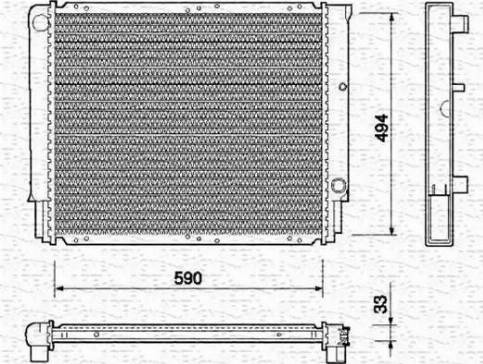 Magneti Marelli 350213733000 - Hladnjak, hladjenje motora www.molydon.hr