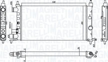 Magneti Marelli 350213776000 - Hladnjak, hladjenje motora www.molydon.hr