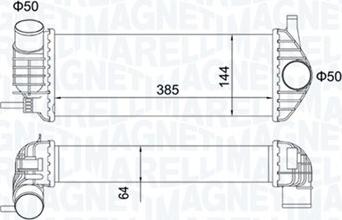 Magneti Marelli 351319204480 - Intercooler, hladnjak www.molydon.hr