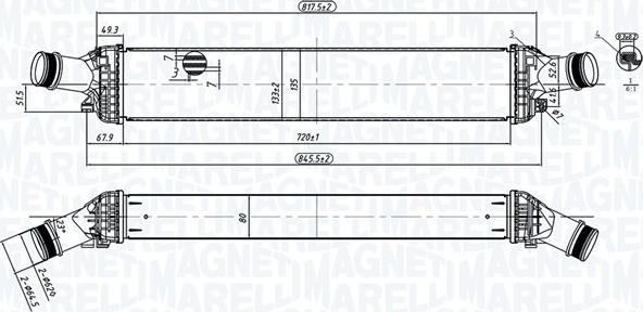 Magneti Marelli 351319204430 - Intercooler, hladnjak www.molydon.hr