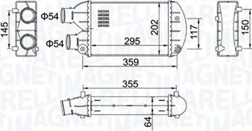 Magneti Marelli 351319204510 - Intercooler, hladnjak www.molydon.hr