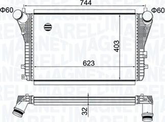 Magneti Marelli 351319204050 - Intercooler, hladnjak www.molydon.hr