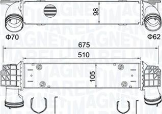 Magneti Marelli 351319205460 - Intercooler, hladnjak www.molydon.hr