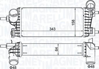 Magneti Marelli 351319205550 - Intercooler, hladnjak www.molydon.hr