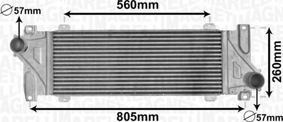 Magneti Marelli 351319205520 - Intercooler, hladnjak www.molydon.hr