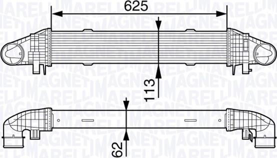 Magneti Marelli 351319203370 - Intercooler, hladnjak www.molydon.hr