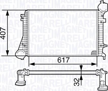 Magneti Marelli 351319202670 - Intercooler, hladnjak www.molydon.hr