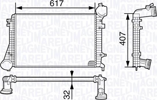 Magneti Marelli 351319202080 - Intercooler, hladnjak www.molydon.hr