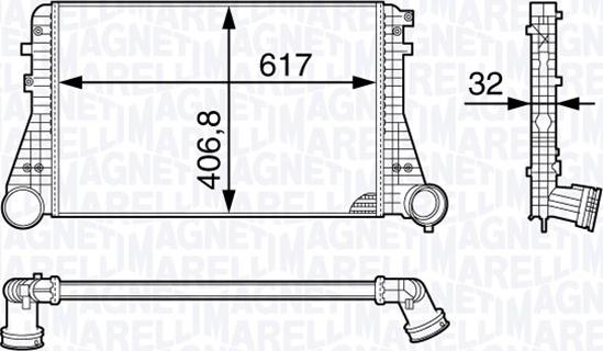 Magneti Marelli 351319202250 - Intercooler, hladnjak www.molydon.hr