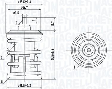 Magneti Marelli 352317005090 - Termostat, rashladna tekućinu www.molydon.hr