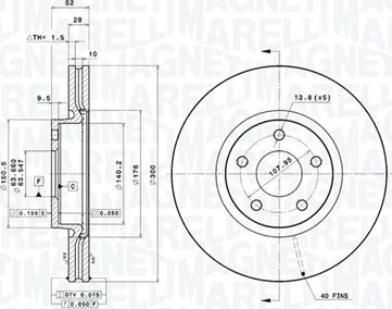 Magneti Marelli 360406099301 - Kočioni disk www.molydon.hr