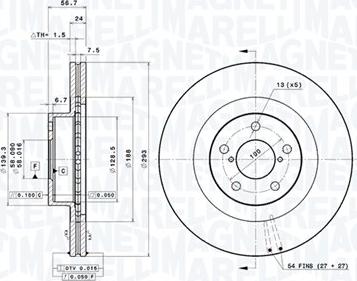 Magneti Marelli 360406099201 - Kočioni disk www.molydon.hr