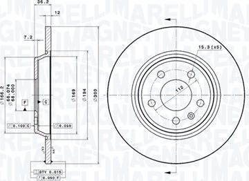 Magneti Marelli 360406095001 - Kočioni disk www.molydon.hr