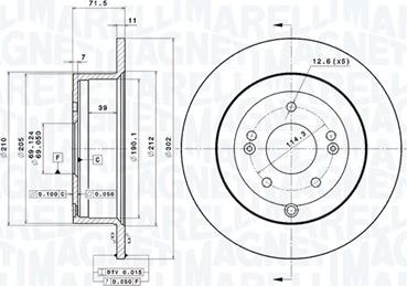 Magneti Marelli 360406090401 - Kočioni disk www.molydon.hr