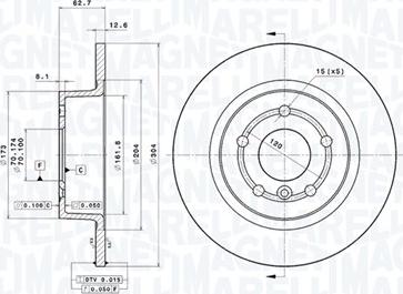 Magneti Marelli 360406090501 - Kočioni disk www.molydon.hr