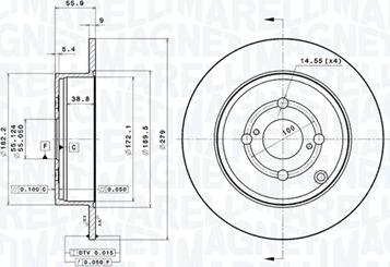 Magneti Marelli 360406090601 - Kočioni disk www.molydon.hr