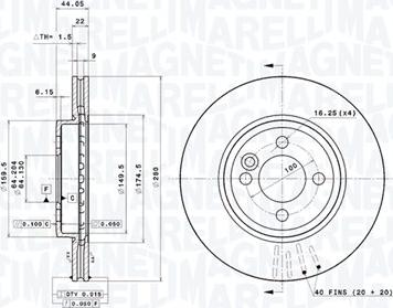 Magneti Marelli 360406090701 - Kočioni disk www.molydon.hr