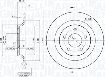 Magneti Marelli 360406091801 - Kočioni disk www.molydon.hr