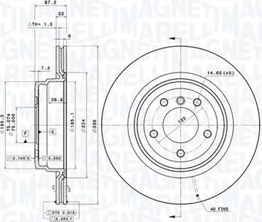 Magneti Marelli 360406093901 - Kočioni disk www.molydon.hr