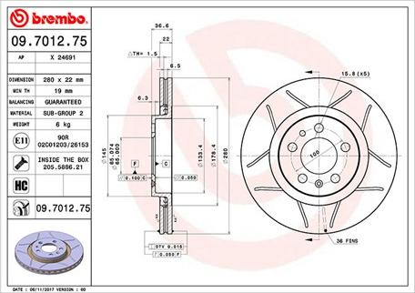 Magneti Marelli 360406049505 - Kočioni disk www.molydon.hr