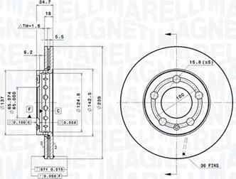 Magneti Marelli 360406049601 - Kočioni disk www.molydon.hr