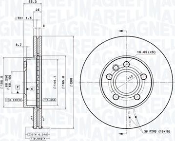 Magneti Marelli 360406049101 - Kočioni disk www.molydon.hr